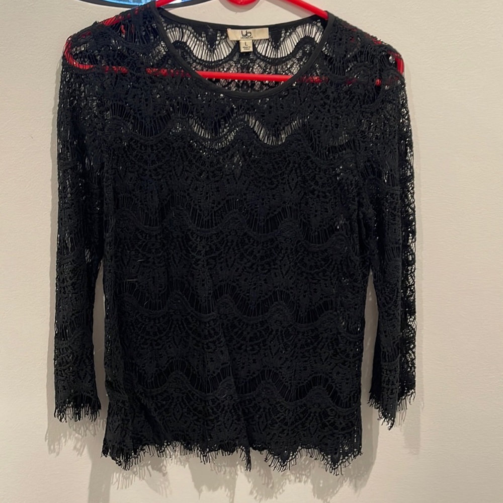 Ya Los Angeles Long sleeve lace top